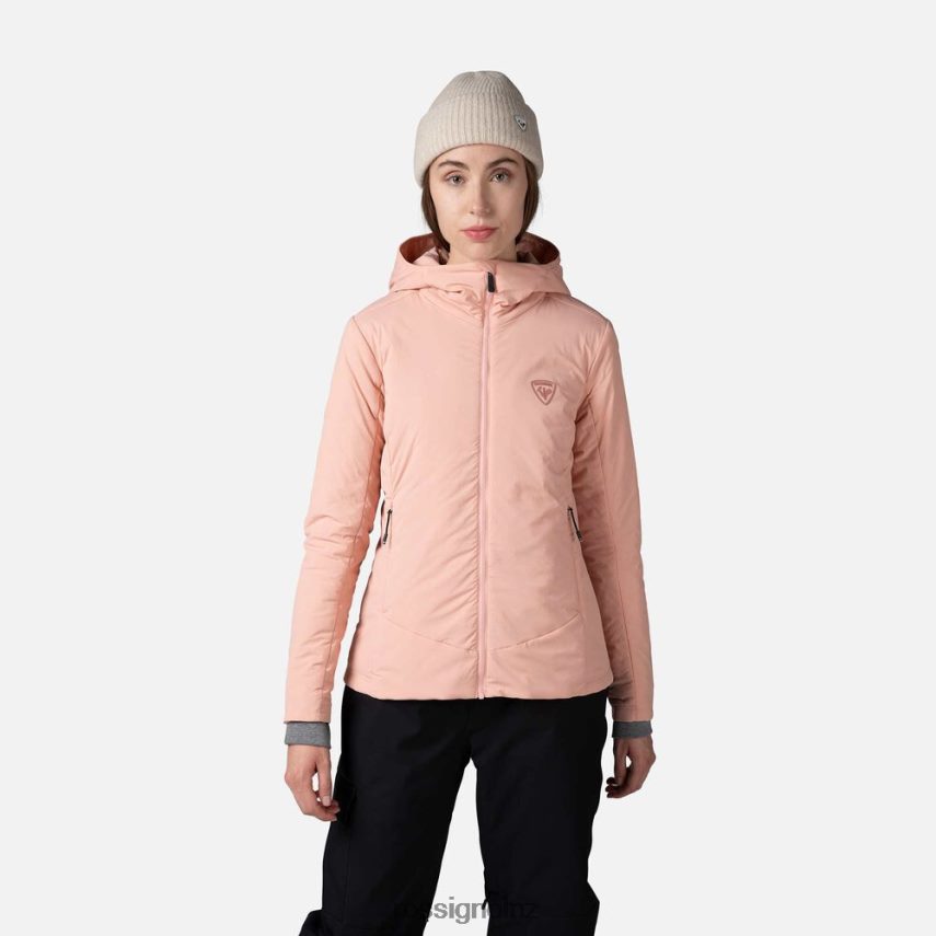 NZ Rossignol Women Opside Hooded Jacket Pastelpink F222Z2828 Tops