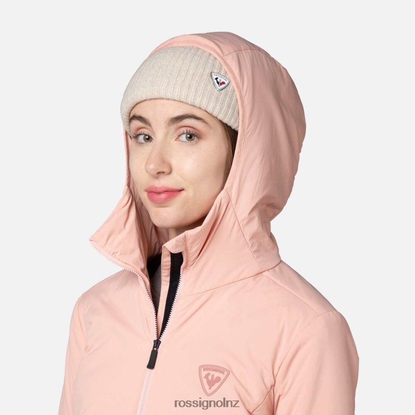 NZ Rossignol Women Opside Hooded Jacket Pastelpink F222Z2828 Tops