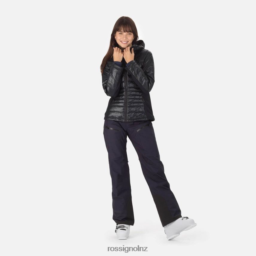 NZ Rossignol Women Skpr Hybrid Light Jacket Black F222Z2800 Tops