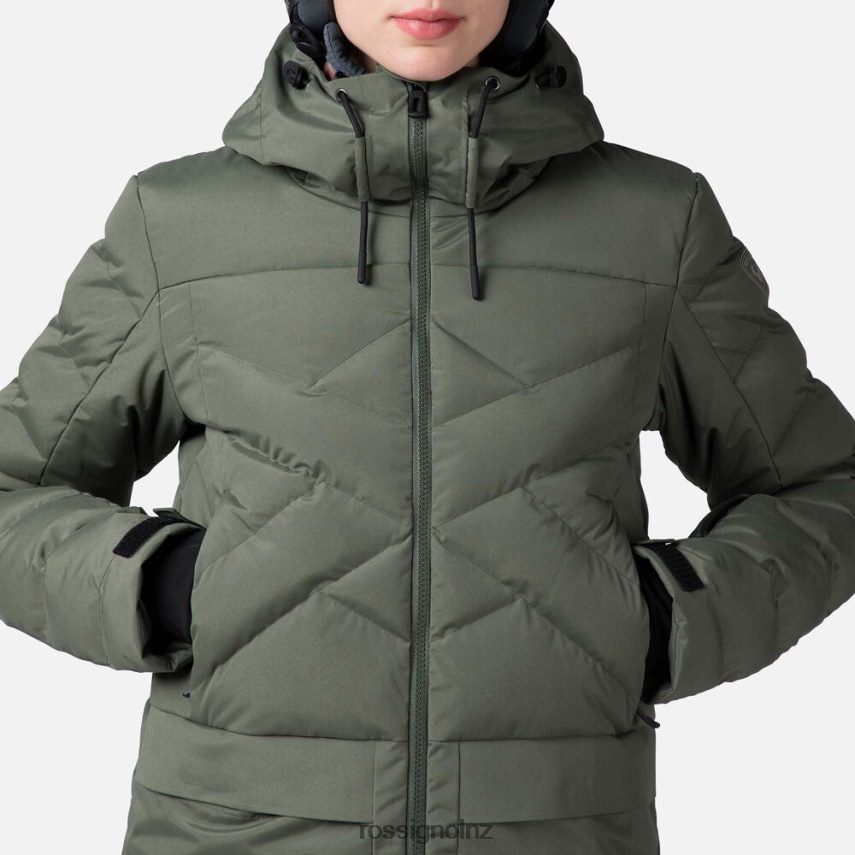 NZ Rossignol Women Puffy Ski Parka Ebonygreen F222Z21037 Tops