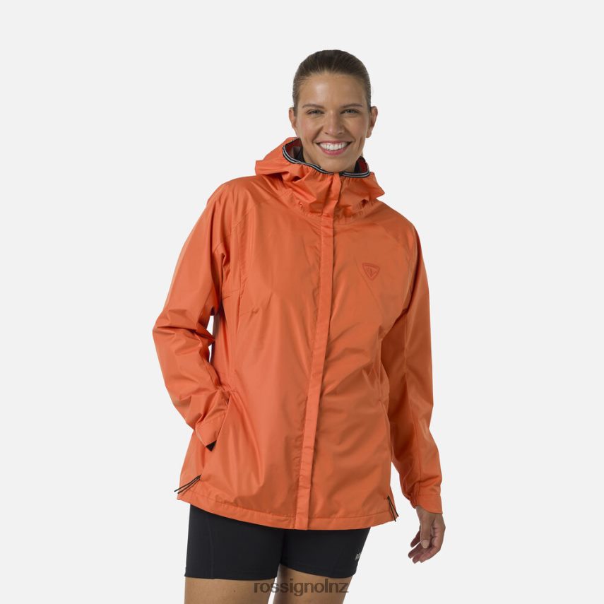 NZ Rossignol Women Active Rain Jacket Flameorange F222Z2964 Tops