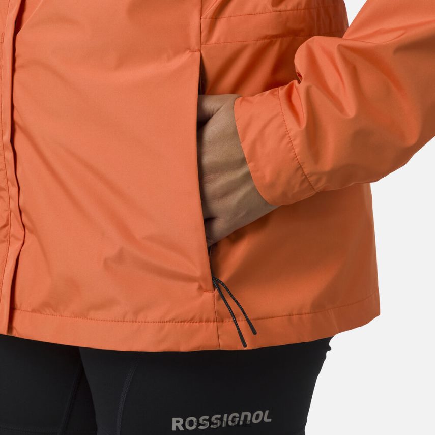 NZ Rossignol Women Active Rain Jacket Flameorange F222Z2964 Tops