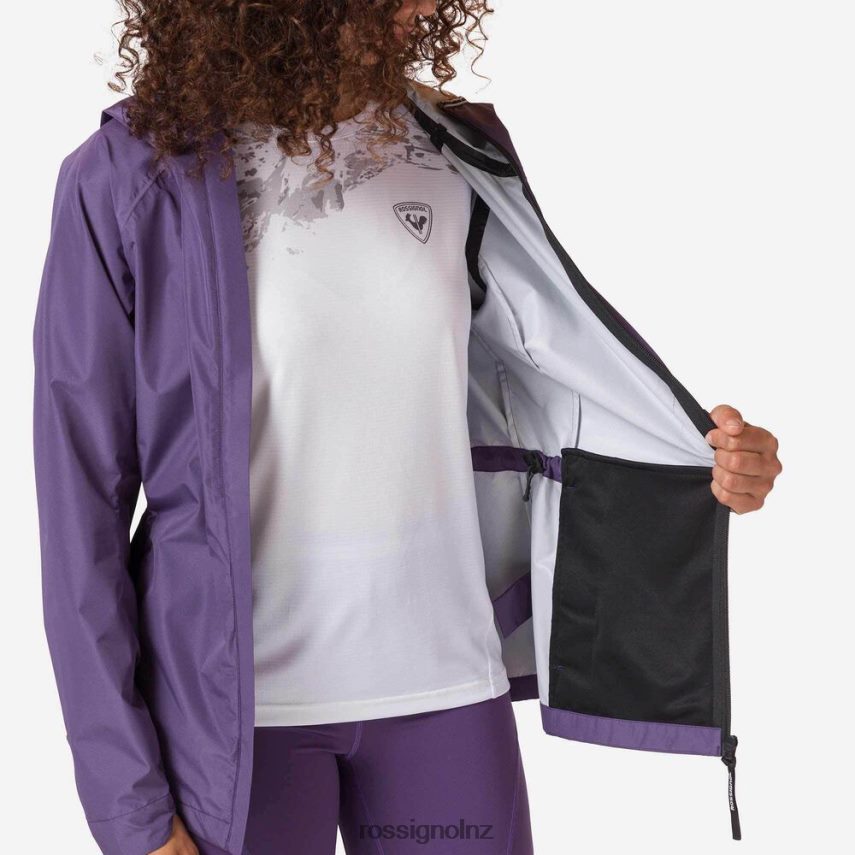 NZ Rossignol Women Active Rain Jacket Softgrape F222Z2704 Tops