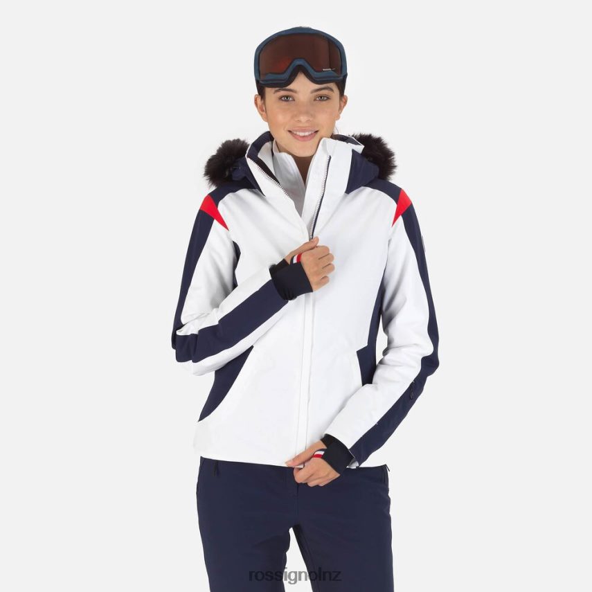 NZ Rossignol Women Aerial Ski Jacket White F222Z21091 Tops