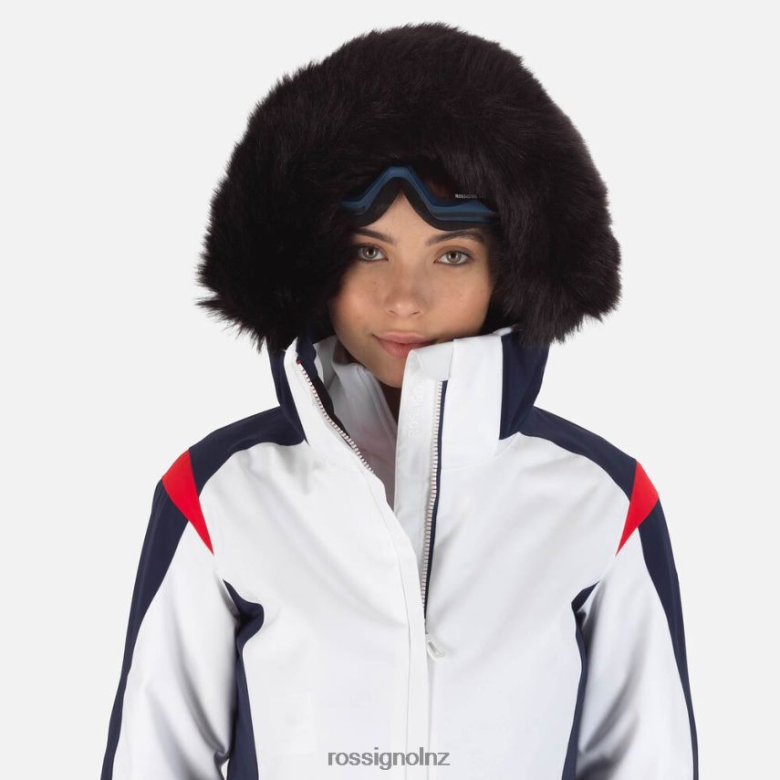 NZ Rossignol Women Aerial Ski Jacket White F222Z21091 Tops