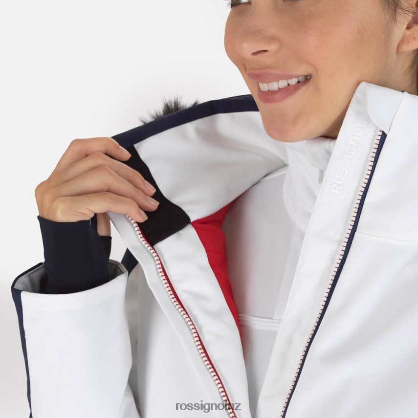 NZ Rossignol Women Aerial Ski Jacket White F222Z21091 Tops