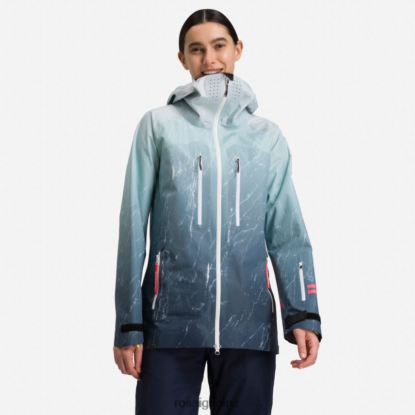 NZ Rossignol Women Atelier S Ride Free Ski Jacket Aquamarble F222Z21040 Tops