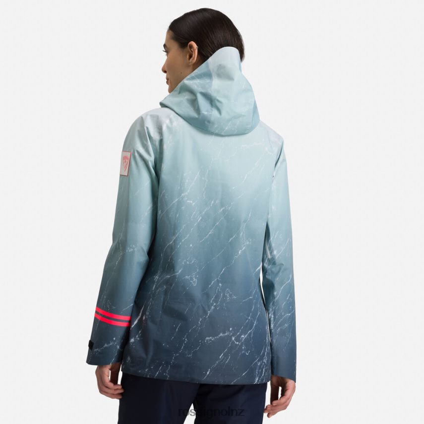 NZ Rossignol Women Atelier S Ride Free Ski Jacket Aquamarble F222Z21040 Tops