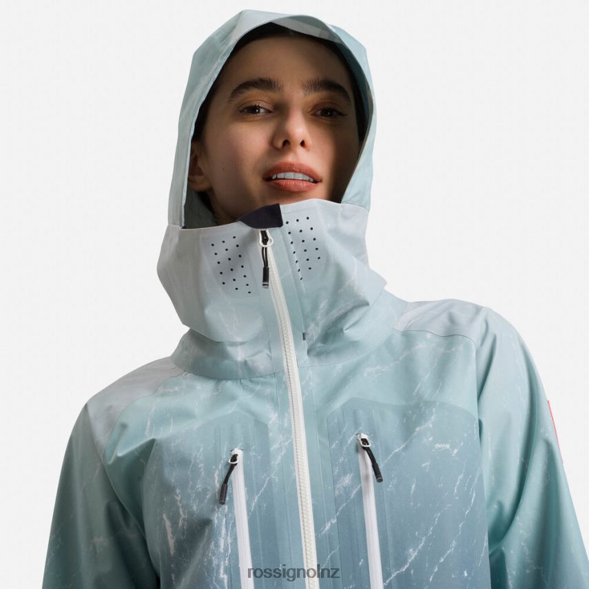 NZ Rossignol Women Atelier S Ride Free Ski Jacket Aquamarble F222Z21040 Tops