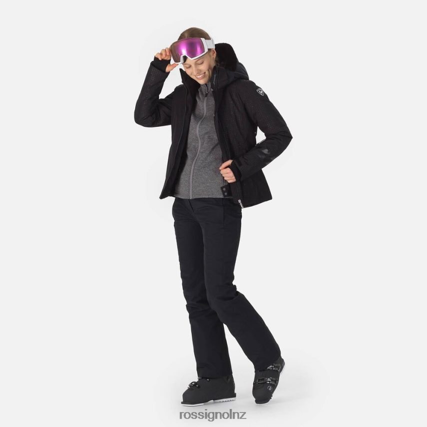 NZ Rossignol Women Controle Ski Jacket Black F222Z2930 Tops