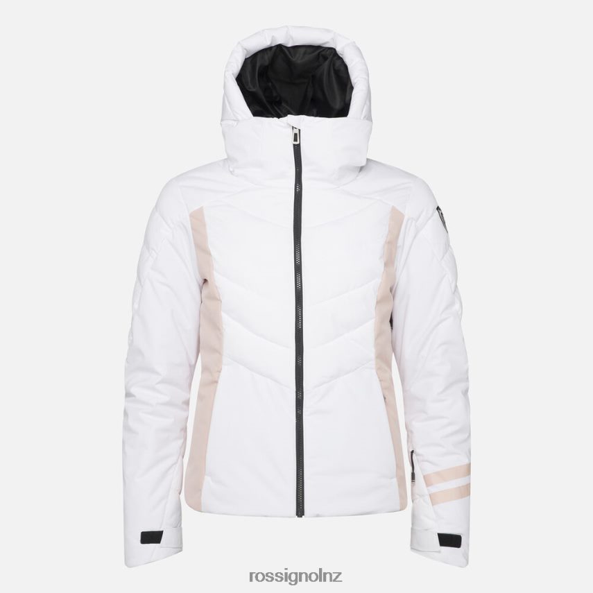 NZ Rossignol Women Courbe Optic Ski Jacket White F222Z21130 Tops