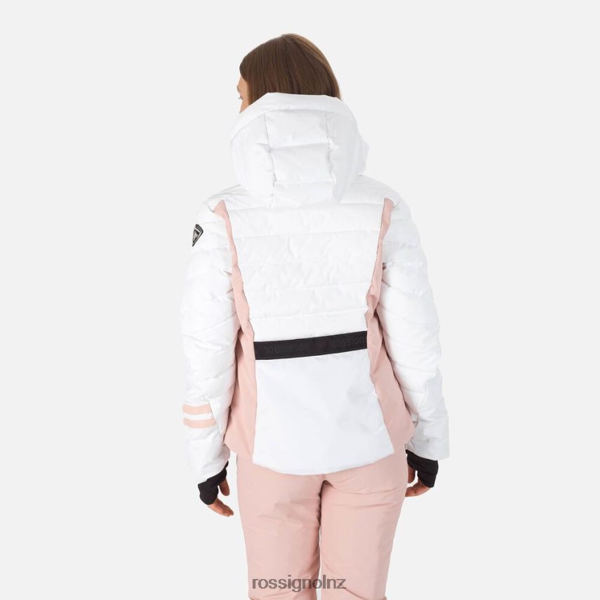 NZ Rossignol Women Courbe Optic Ski Jacket White F222Z21130 Tops