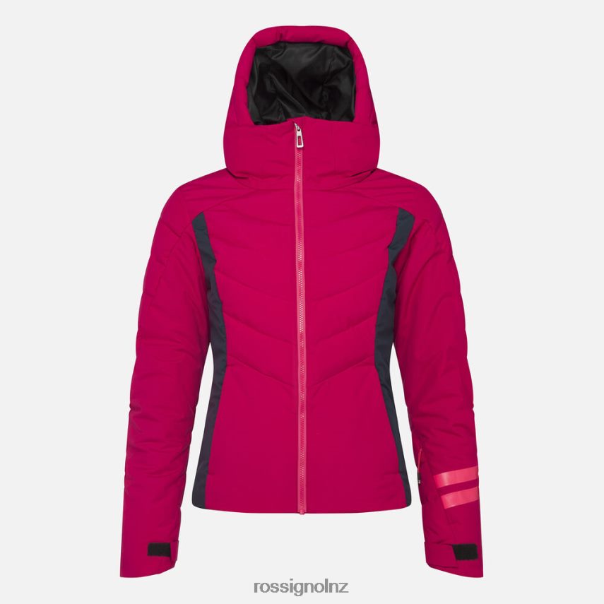 NZ Rossignol Women Courbe Ski Jacket Cherry F222Z21112 Tops