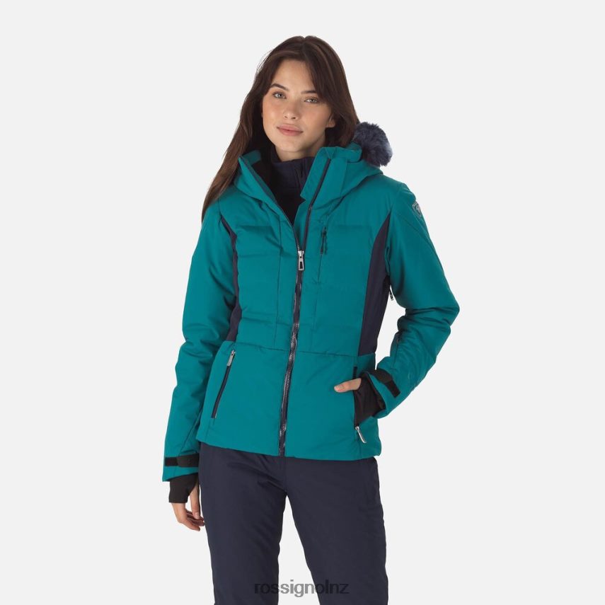 NZ Rossignol Women Depart Ski Jacket Dark Emerald F222Z2987 Tops