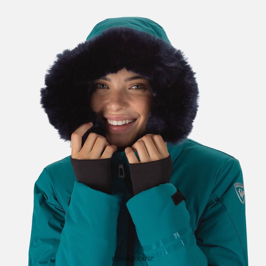 NZ Rossignol Women Depart Ski Jacket Dark Emerald F222Z2987 Tops