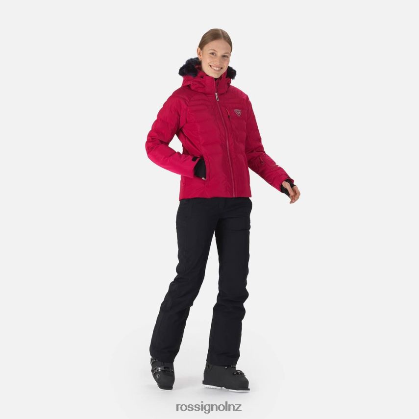 NZ Rossignol Women Rapide Pearly Ski Jacket Cherry F222Z21011 Tops