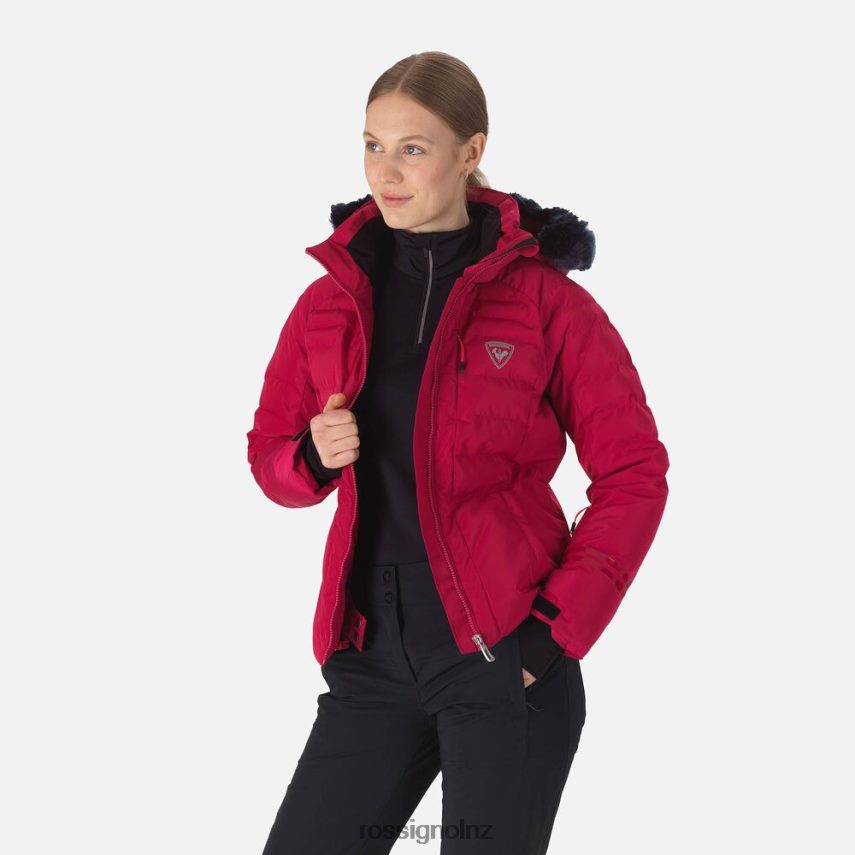 NZ Rossignol Women Rapide Pearly Ski Jacket Cherry F222Z21011 Tops