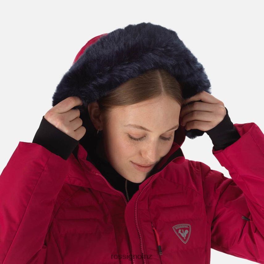 NZ Rossignol Women Rapide Pearly Ski Jacket Cherry F222Z21011 Tops