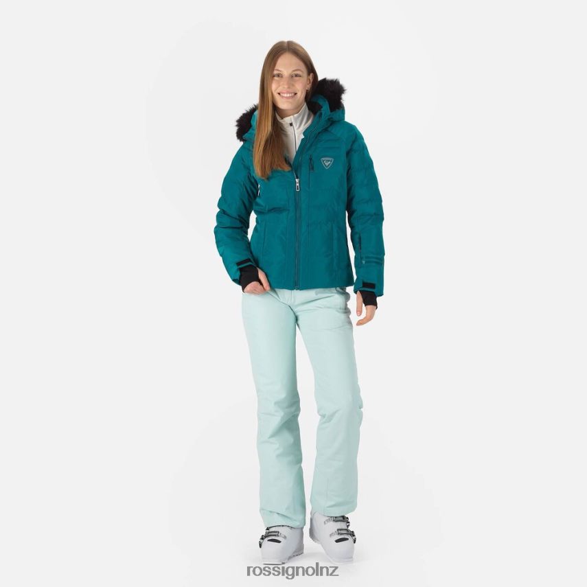 NZ Rossignol Women Rapide Pearly Ski Jacket Dark Emerald F222Z2788 Tops