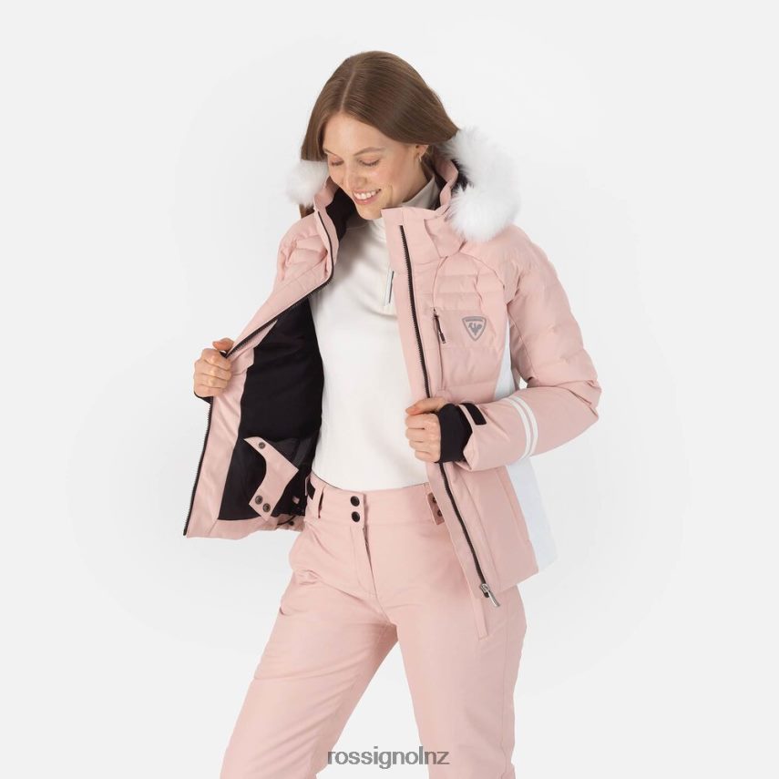 NZ Rossignol Women Rapide Ski Jacket Powderpink F222Z21113 Tops