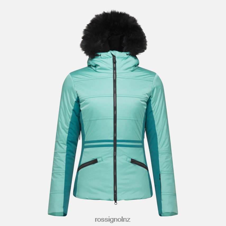 NZ Rossignol Women Roc Ski Jacket Turquoise F222Z21025 Tops