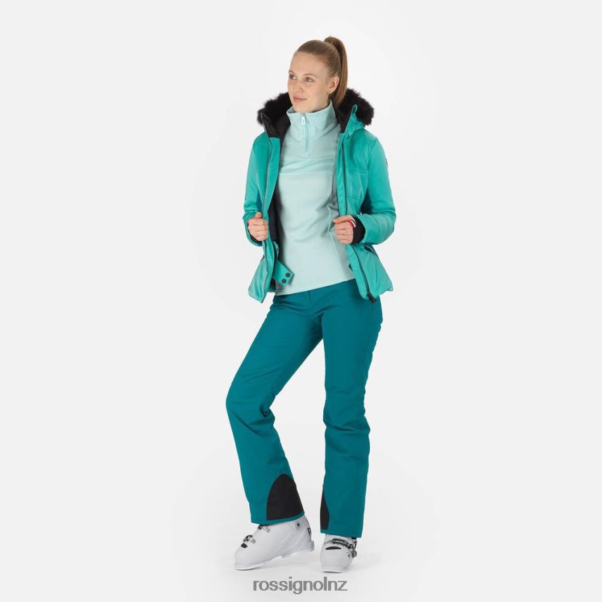 NZ Rossignol Women Roc Ski Jacket Turquoise F222Z21025 Tops