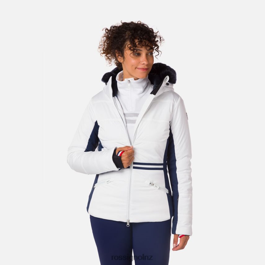 NZ Rossignol Women Roc Ski Jacket White F222Z21002 Tops