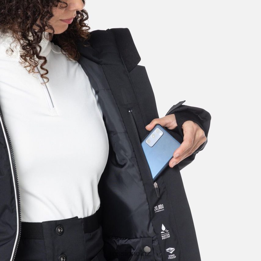 NZ Rossignol Women Staci Ski Jacket Black F222Z2759 Tops