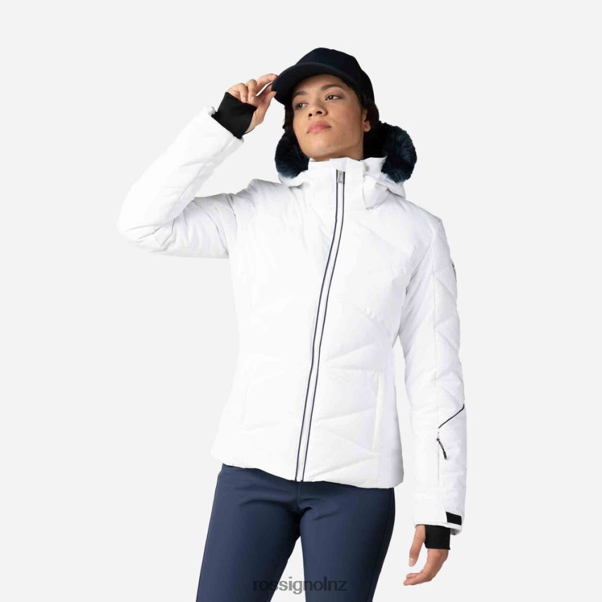 NZ Rossignol Women Staci Ski Jacket White F222Z21030 Tops