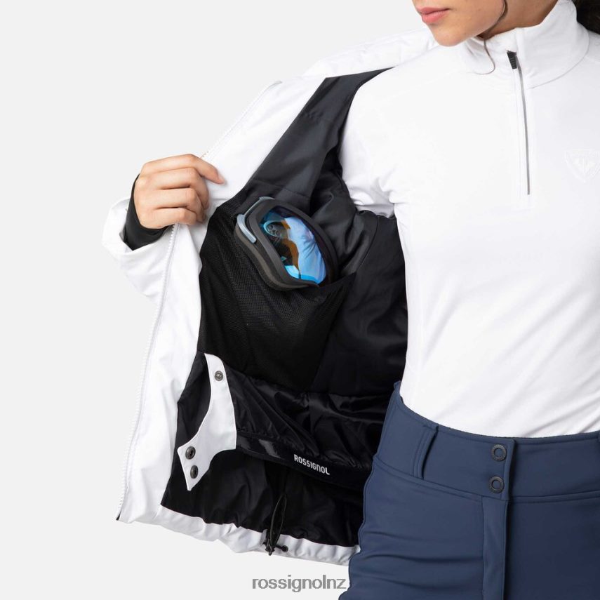 NZ Rossignol Women Staci Ski Jacket White F222Z21030 Tops
