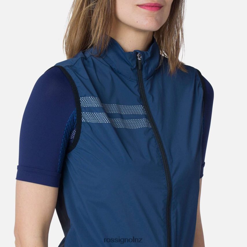 NZ Rossignol Women Lightweight Breathable Vest Darknavy F222Z2958 Tops