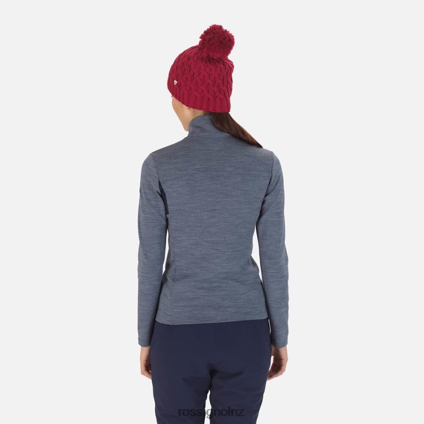 NZ Rossignol Women React Merino Full-Zip Midlayer Darknavy F222Z2858 Tops