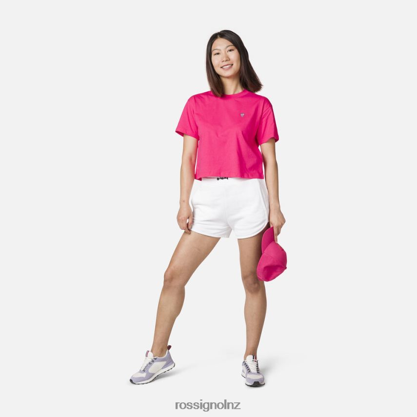 NZ Rossignol Women Crop Tee Candypink F222Z2739 Tops