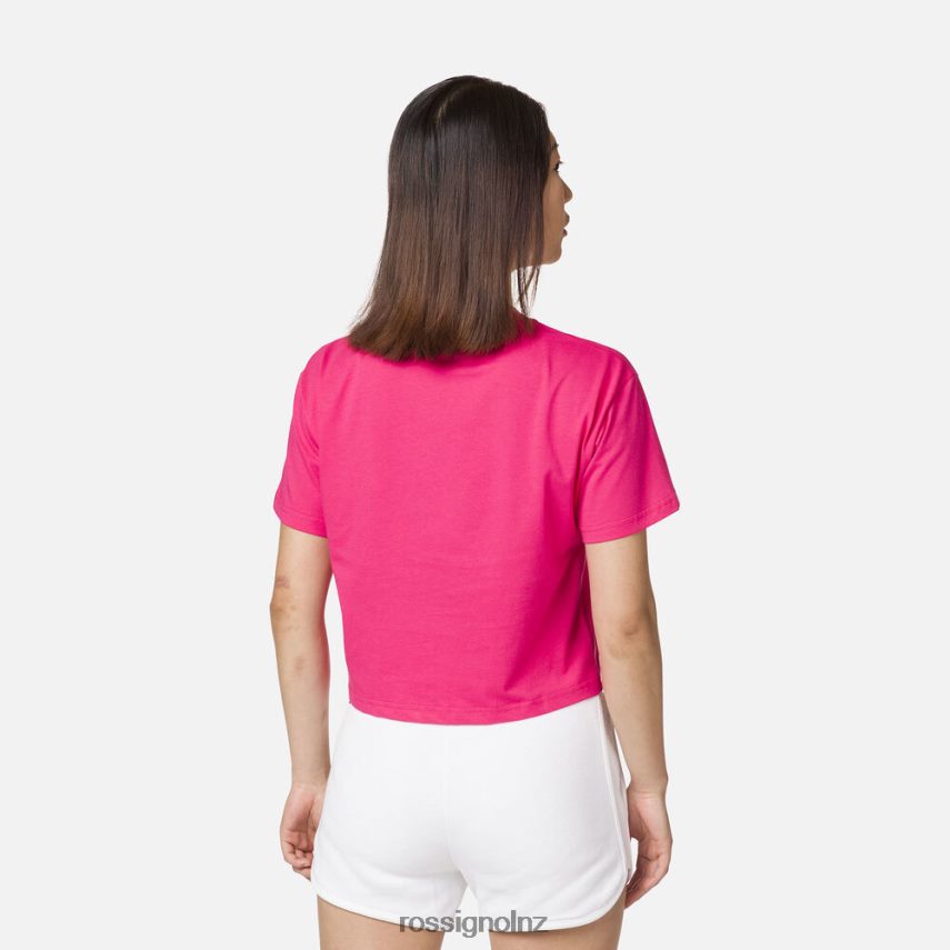 NZ Rossignol Women Crop Tee Candypink F222Z2739 Tops