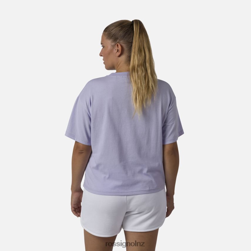 NZ Rossignol Women Crop Tee Lavendergrey F222Z2878 Tops