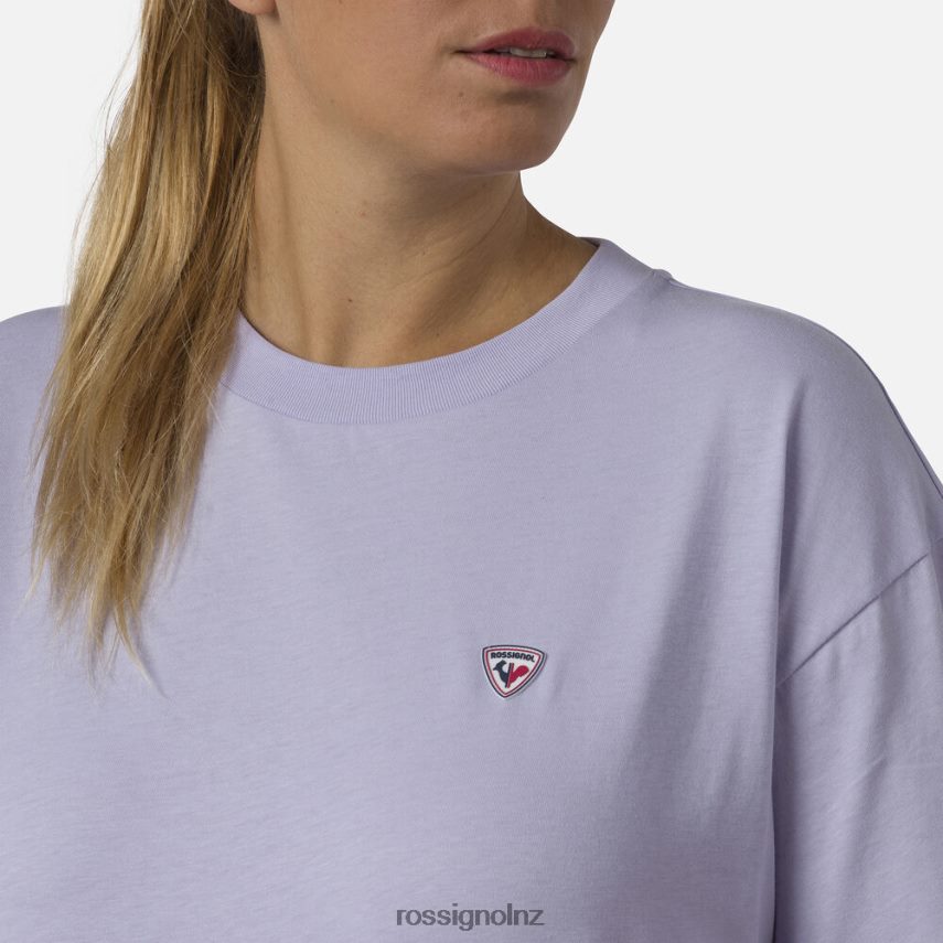 NZ Rossignol Women Crop Tee Lavendergrey F222Z2878 Tops
