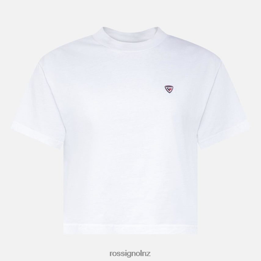 NZ Rossignol Women Crop Tee White F222Z2716 Tops