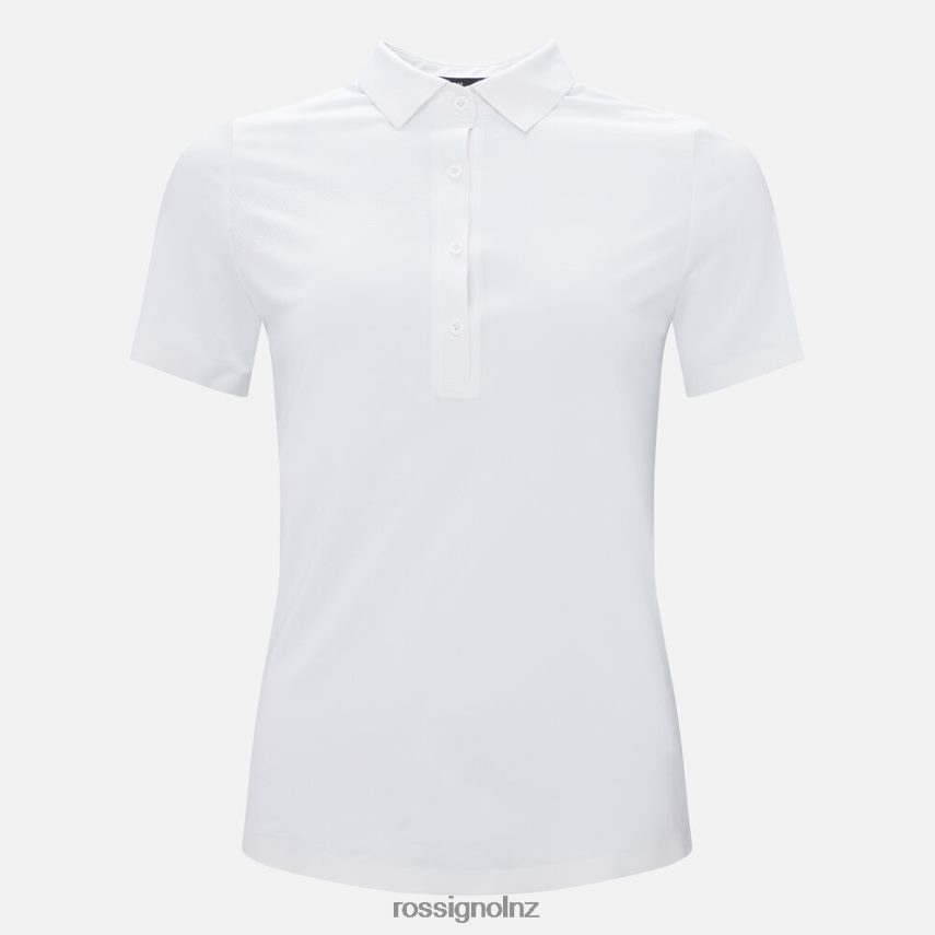 NZ Rossignol Women Lightweight Breathable Polo Shirt White F222Z2706 Tops