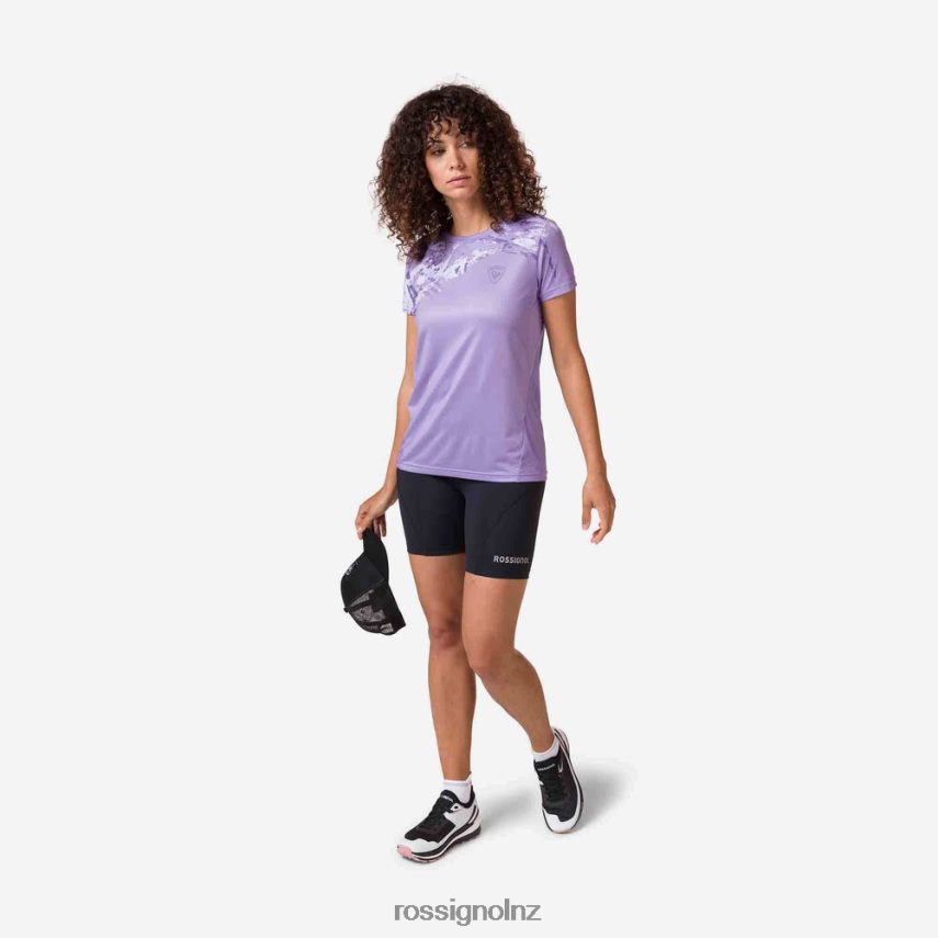 NZ Rossignol Women Lightweight Tee Lavender Grey F222Z2764 Tops