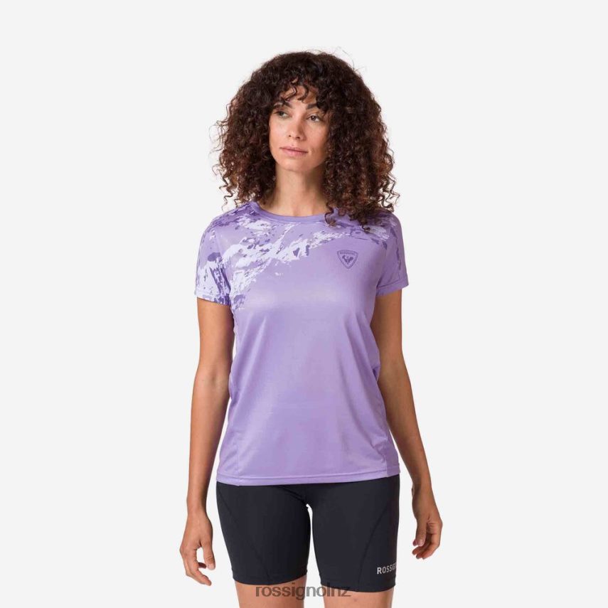 NZ Rossignol Women Lightweight Tee Lavender Grey F222Z2764 Tops