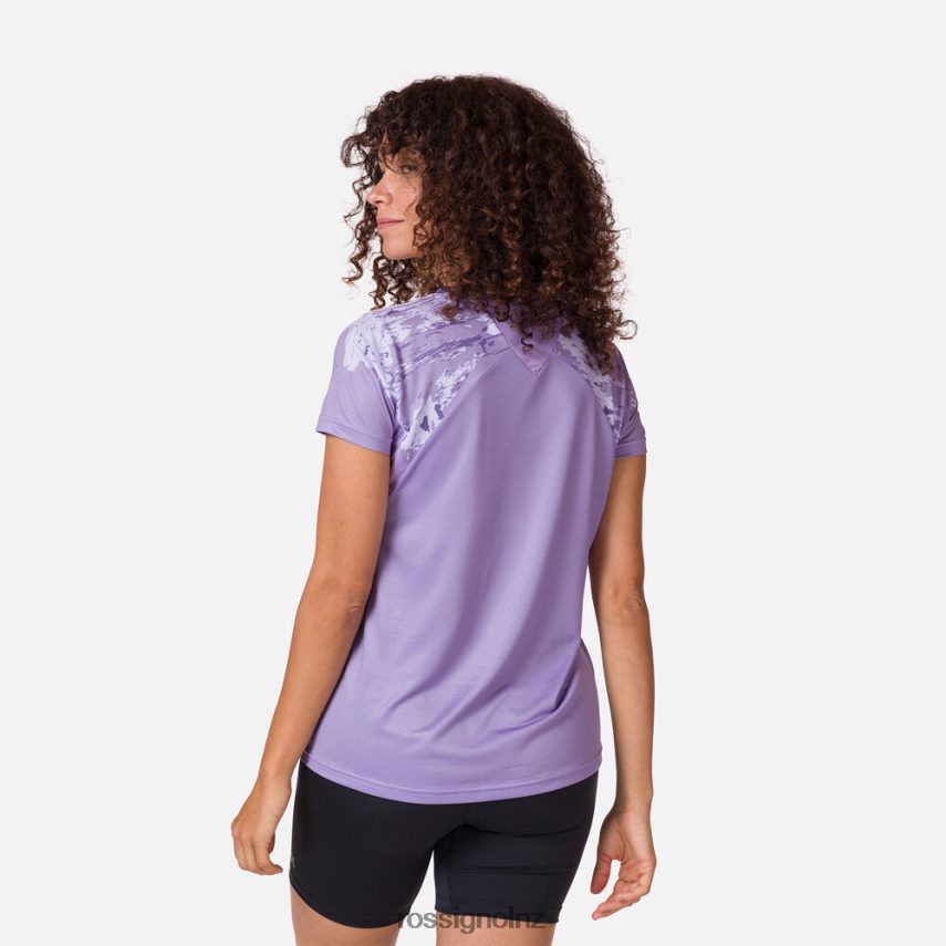 NZ Rossignol Women Lightweight Tee Lavender Grey F222Z2764 Tops