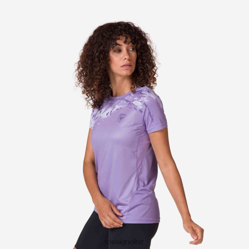 NZ Rossignol Women Lightweight Tee Lavender Grey F222Z2764 Tops