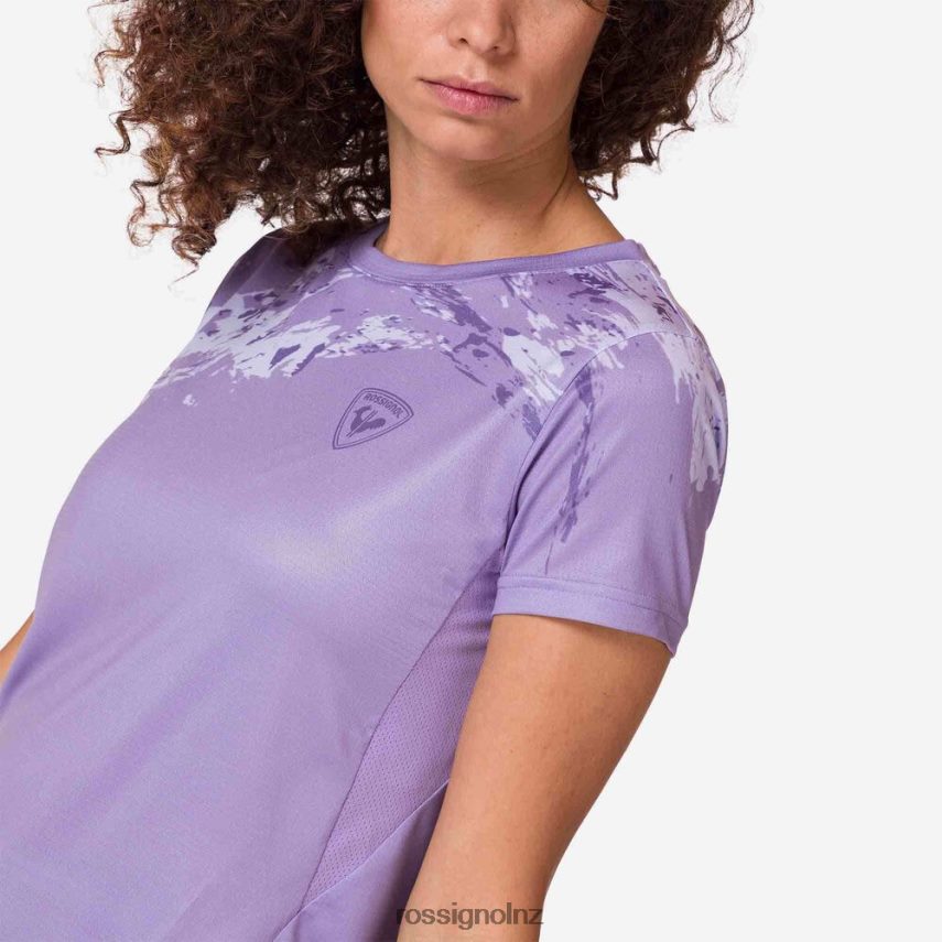 NZ Rossignol Women Lightweight Tee Lavender Grey F222Z2764 Tops