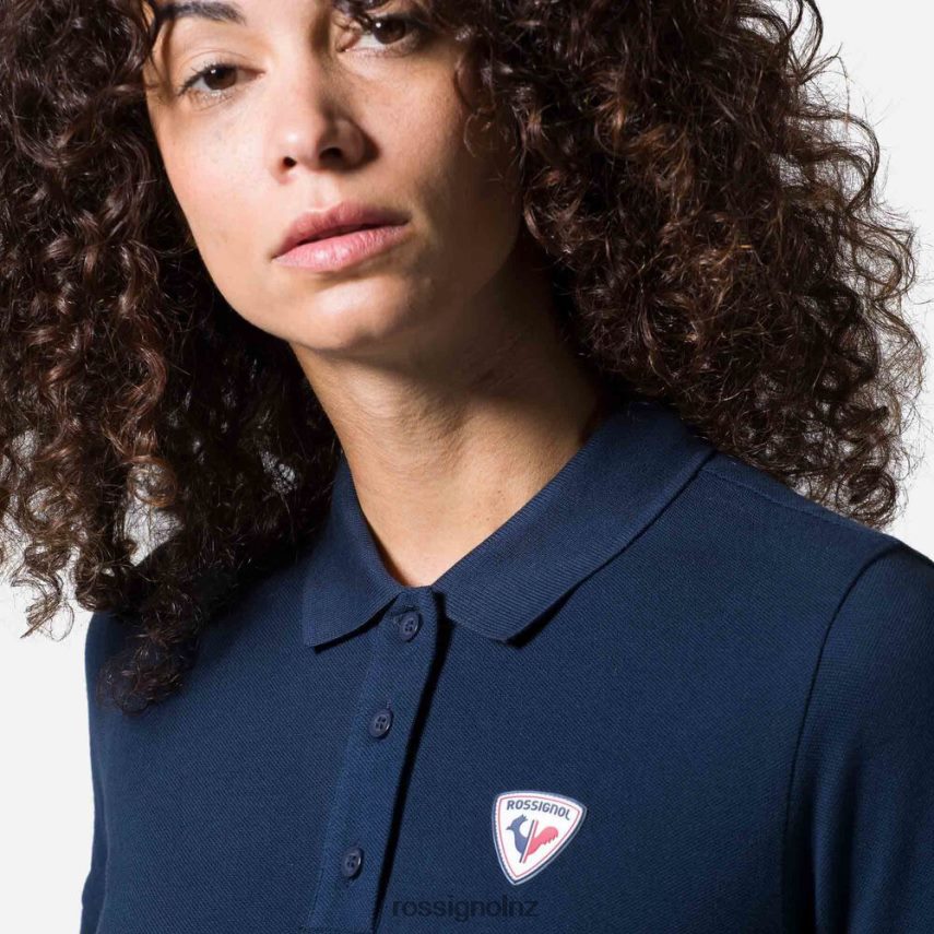 NZ Rossignol Women Logo Polo Darknavy F222Z2909 Tops