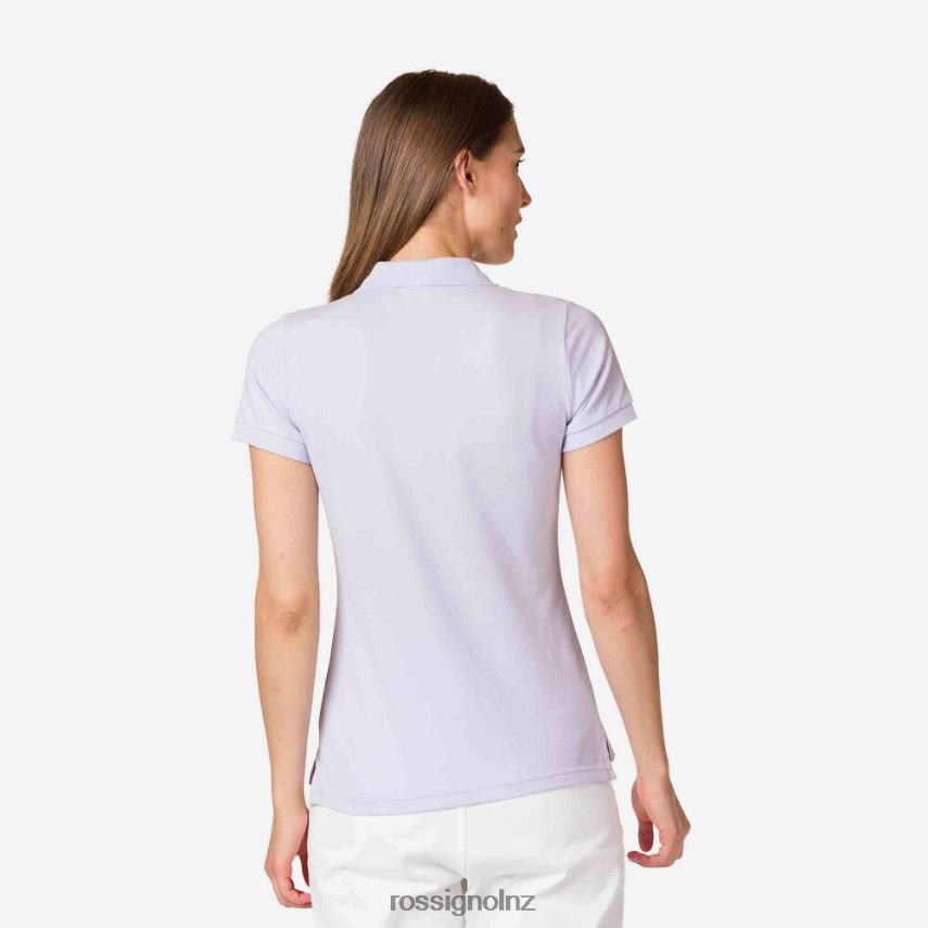 NZ Rossignol Women Logo Polo Lavendergrey F222Z2990 Tops