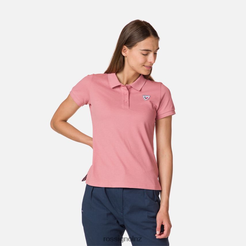 NZ Rossignol Women Logo Polo Walloprose F222Z2952 Tops