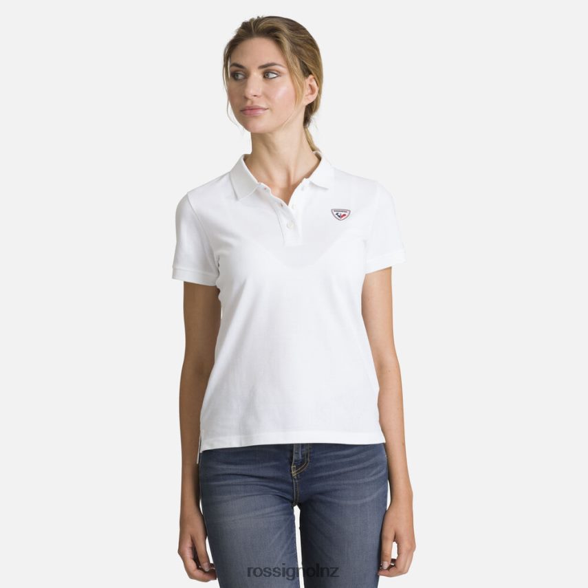 NZ Rossignol Women Logo Polo White F222Z2732 Tops