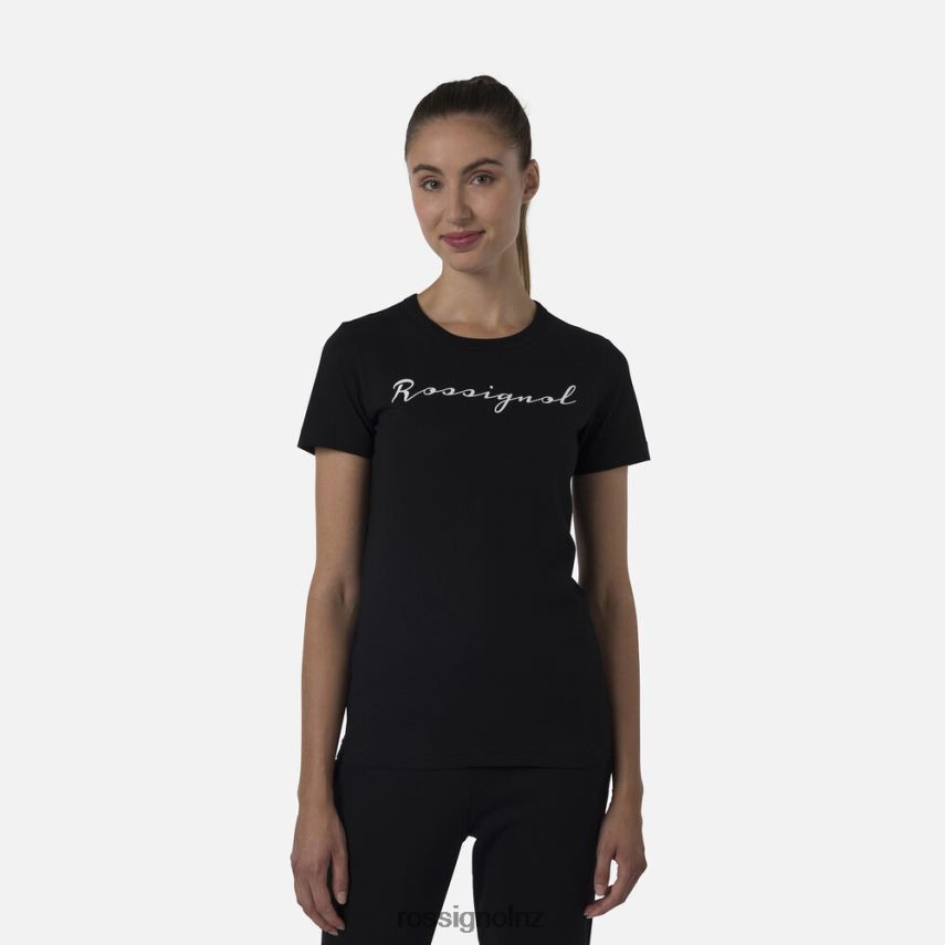 NZ Rossignol Women Logo Tee Black F222Z2700 Tops