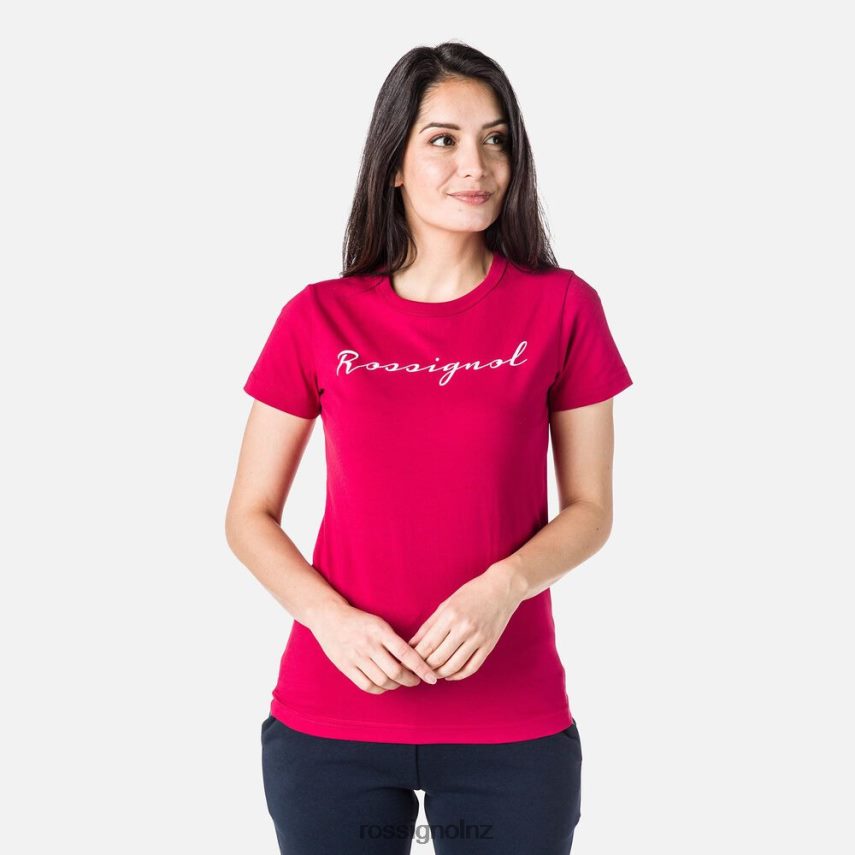 NZ Rossignol Women Logo Tee Cherry F222Z2850 Tops