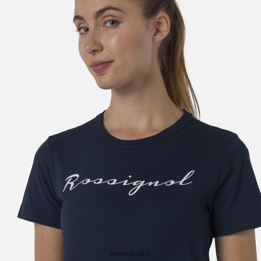 NZ Rossignol Women Logo Tee Darknavy F222Z2702 Tops